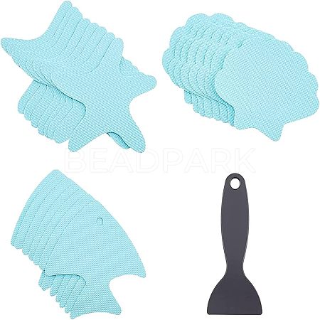 PEVA Adhesive Non-Slip Bathtub Stickers FIND-WH0077-40-1