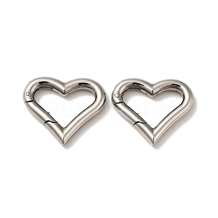 Non-Tarnish Vacuum Plating 304 Stainless Steel Spring Gate Rings LS-STAS-G275-01P-1