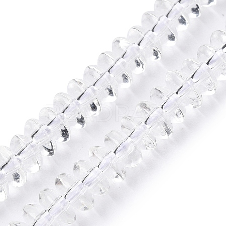 Transparent Glass Beads Strands GLAA-N001-62A-1