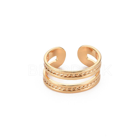 Textured Hollow Cuff Earrings RJEW-S048-006G-NF-1