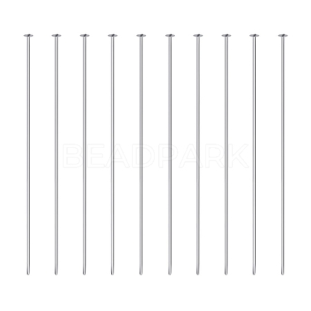 BENECREAT 925 Sterling Silver Flat Head Pins STER-BC0001-10S-1