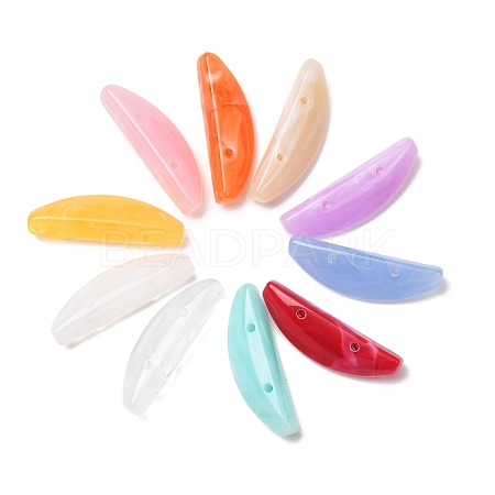 Two-Tone Imitation Gemstone Acrylic Beads AC-CBA7B05-01-1