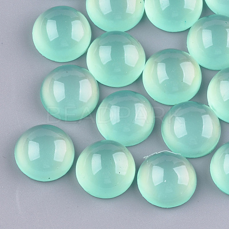 Translucent Resin Cabochons RESI-S361-12mm-10-1
