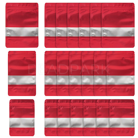18Pcs 3 Styles PE Resealable Bags with Window OPP-TAD0001-01B-1