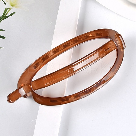 Oval Resin Hair Barrettes PHAR-H001-03C-1