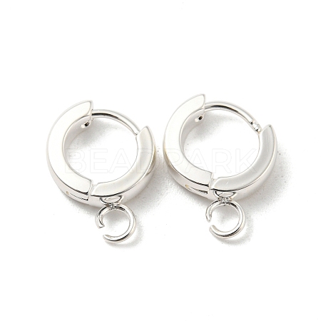 201 Stainless Steel Huggie Hoop Earrings Findings STAS-A167-01L-S-1
