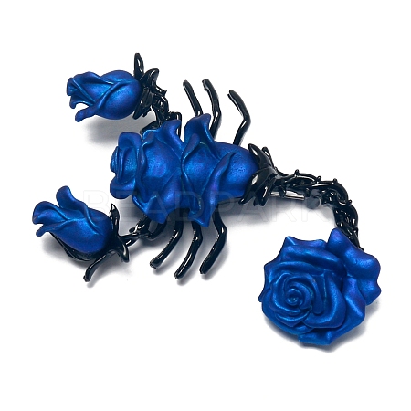 Rose Flower Scorpion Brooches PW-WGD728C-01-1