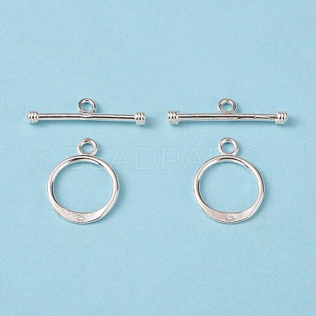 925 Sterling Silver Toggle Clasps STER-A008-37-1