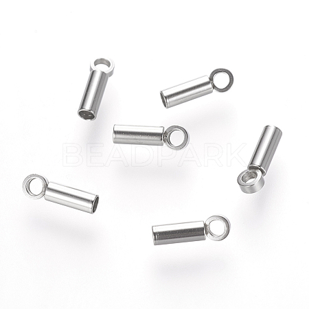 Tarnish Resistant 201 Stainless Steel Cord Ends LS-STAS-P118-07-1