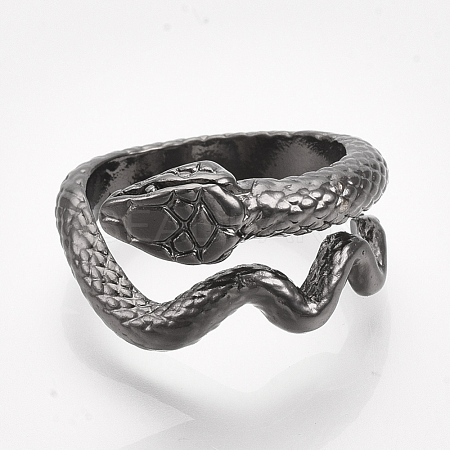 Alloy Cuff Finger Rings RJEW-T008-30B-1