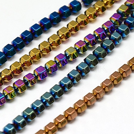 Electroplate Non-magnetic Synthetic Hematite Beads Strands G-I095-M-1