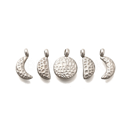 5Pcs 304 Stainless Steel Charms X-STAS-R140-01P-1