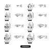 315Pcs 8 Style Teardrop-Shaped Cubic Zirconia Cabochons ZIRC-YS0001-02-6