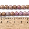 Natural Lepidolite/Purple Mica Stone Beads Strands G-K401-A01-6mm-5