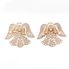 Brass Filigree Joiners Links KK-S353-004LG-1