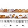 Natural Fire Crackle Agate Beads Strands G-C082-A01-33-5