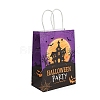 Halloween Paper Haunted House/Castle Printed Tote Bags ABAG-P015-05B-3