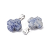 Natural Blue Spot Jasper Pendants G-K359-02P-01-2