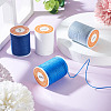 4 Rolls 4 Colors Round Waxed Polyester Cord YC-TA0001-21B-5