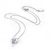 304 Stainless Steel Pendant Necklaces NJEW-O118-11-2