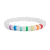 Handmade Polymer Clay Heishi Beads Stretch Bracelets Set BJEW-JB07389-5