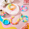  72Pcs 12 Colors Luminous Round Food Grade Silicone Beads SIL-TA0001-38-18