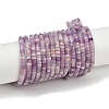 Natural Lepidolite/Purple Mica Stone Beads Strands G-H230-80-2