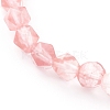 Cherry Quartz Glass Beaded Stretch Bracelets BJEW-JB06088-2