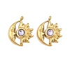 304 Stainless Steel Rhinestone Pendants STAS-Z166-24G-06-1