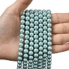 Eco-Friendly Dyed Glass Pearl Round Beads Strands HY-A002-8mm-RB106-4