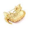 Rhinestone Alloy Brooches JEWB-M047-02G-02-2