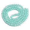 Baking Paint Crackle Glass Bead Strands X-DGLA-Q023-8mm-YS19-A-2