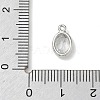 Brass Pave Cubic Zirconia Charms KK-CBA74BF-02P-04-3