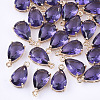 Transparent Glass Charms GLAA-T007-11D-1