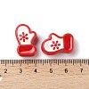 Christmas Decorations Theme Opaque Acrylic Bead with Enamel X-OACR-Z021-01E-3