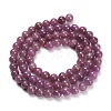 Natural Ruby Beads Strands G-L631-A01-6mm-A-3