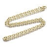 Brass Cable Chains Necklace Making MAK-N034-004B-MG-3