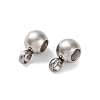 202 Stainless Steel Beads STAS-S151-02P-A-1