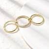 Brass Micro Pave Cubic Zirconia Finger Rings RJEW-P166-01B-G-2