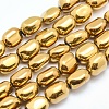 Electroplate Non-magnetic Synthetic Hematite Beads Strands G-L488-A-05-1