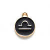 Alloy Enamel Pendants ENAM-S124-01A-08K-2