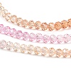 Transparent Painted Glass Beads Strands X1-DGLA-A034-T4mm-A20-4