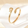 304 Stainless Steel Cuff Bangles for Women BJEW-B120-03G-01-1