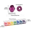 315Pcs 7 Colors Transparent Acrylic Beads TACR-YW0001-77-4