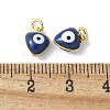 Brass Enamel Charms KK-S518-03F-G-3