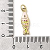 Brass Enamel Pendants KK-A266-39G-03-3
