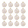 Golden Plated Alloy Charms LS-ENAM-S118-01D-2