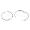 Tarnish Resistant 304 Stainless Steel Needle with 201 Stainless Steel Ring Huggie Hoop Earrings EJEW-L256-02E-P-2