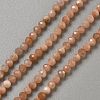 Natural Sunstone Beads Strands G-WH0021-78-1