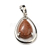 Synthetic Goldstone Pendants G-B033-04P-18-2